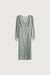 Shirt chiffon midi dress in shadow — main image