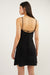 Mini dress with back tie in black beauty — main image