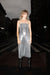 Sequin tube midi dress in silver — main image
