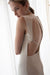 Maxi dress with open back in pelican — main image