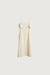 A-line tube midi dress in oatmeal — main image
