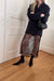 Lace midi dress in black — main image