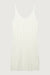 Crochet mini dress coverup in ivory — main image