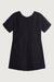 Simple mini dress in black — main image