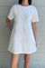 Simple mini dress in white — main image