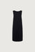 Sleeveless midi dress in black — main image