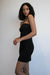 Tube mini dress in black — main image