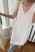 Midi crochet dress in ivory — main image