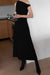 Off the shoulder maxi dress in black — main image