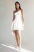 Corset mini dress in white — main image