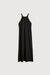Knit halter midi dress in black — main image