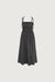 Ruched midi dress in charcoal — main image