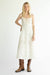 Midi lace dress in cream — main image