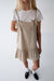 Poplin mini dress with bow details in trench coat — main image