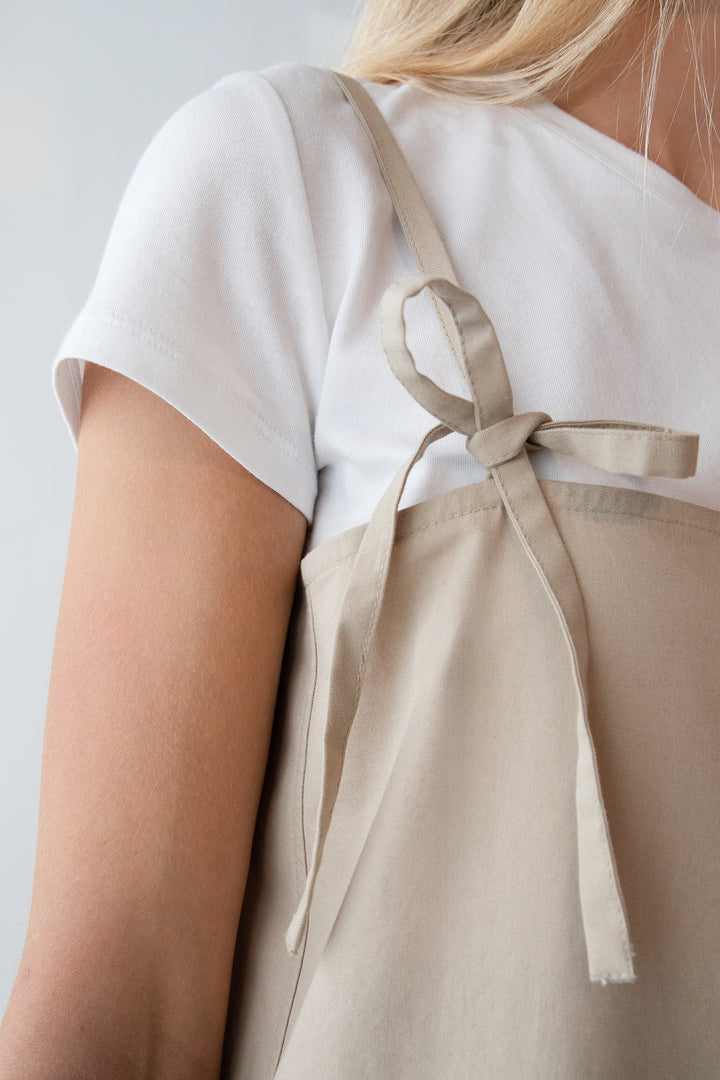 POPLIN MINI DRESS WITH BOW DETAILS in Trench Coat — alternate angle