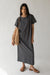 T-shirt dress in charcoal — main image