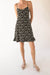 Floral mini dress in black — main image