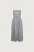 Gingham tube dress in black — main image