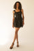 Mini dress with lace in black — main image