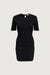 Sparkly knit dress in black — main image