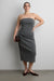 Barrel tube top dress in medium heather grey — main image