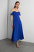 Sweetheart neckline corset midi dress in flan — image