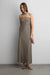 Tube maxi dress with scarf in brindle — main image