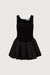 Bubble square mini dress in black — main image
