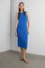 Knit sleeveless midi dress in skydiver — main image