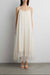 Sheer flowy maxi dress in cream — main image
