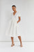 Wrap dress in white — main image
