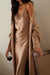 Cowl neck slip dress in stone harbour — main image