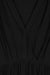 V-neck midi dress in black — main image