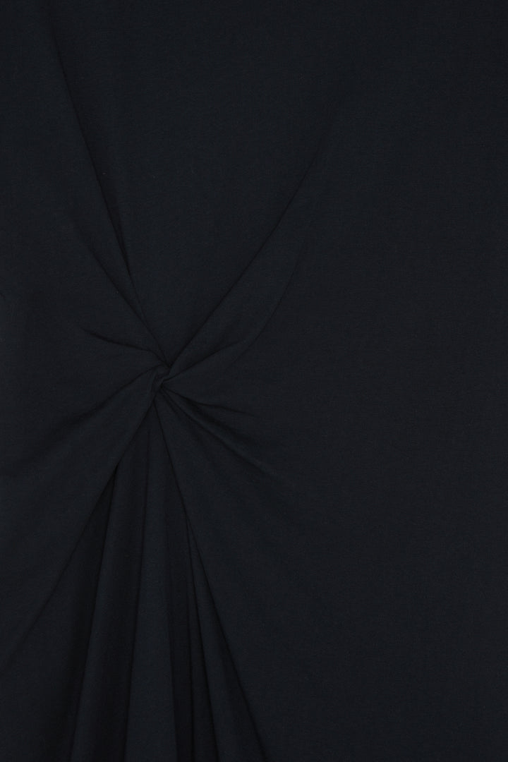 SIDE KNOT DRESS in Black — alternate angle