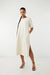 T-shirt dress in oatmeal — main image
