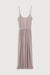 Pleated midi dress in bark — main image