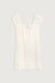 Square neck mini dress in natural — main image