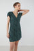 Floral mini dress in sky captain print — main image