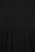 Square neck pleated dress in black — main image