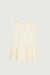Tiered mini dress in cream — main image