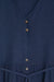 Button front midi dress in navy — main image