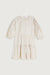 Puff sleeve mini dress in beige — main image