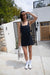 Tennis dress with shorts in misty blue — image