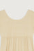 Tiered midi dress in beige — main image
