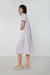 Tiered midi dress in lavender blue — main image