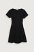 Open back midi dress in black — main image