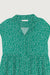 Button up mini dress in evergreen print — main image
