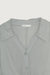 Knot front shirt dress in misty blue — main image