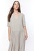 Striped seersucker flowy dress in rock stripe — main image