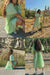 Oversized gingham midi dress in green — main image